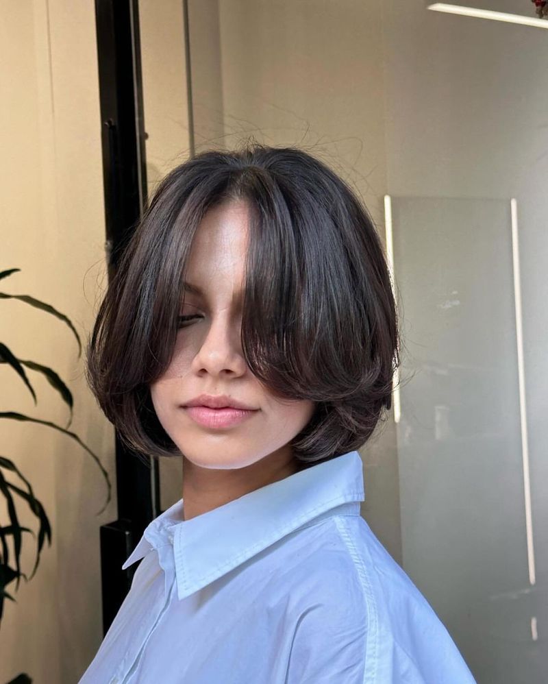 Graduated Bob with Long Bangs