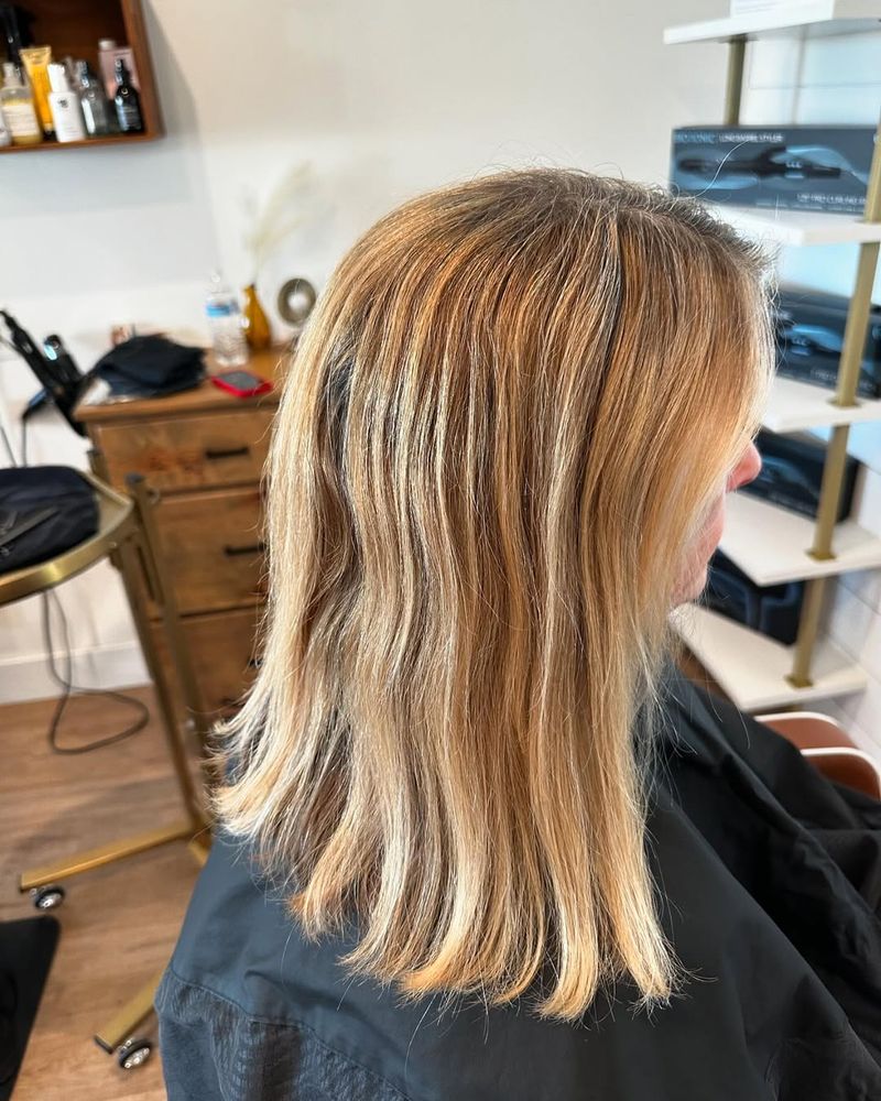 Haar met sterke highlights