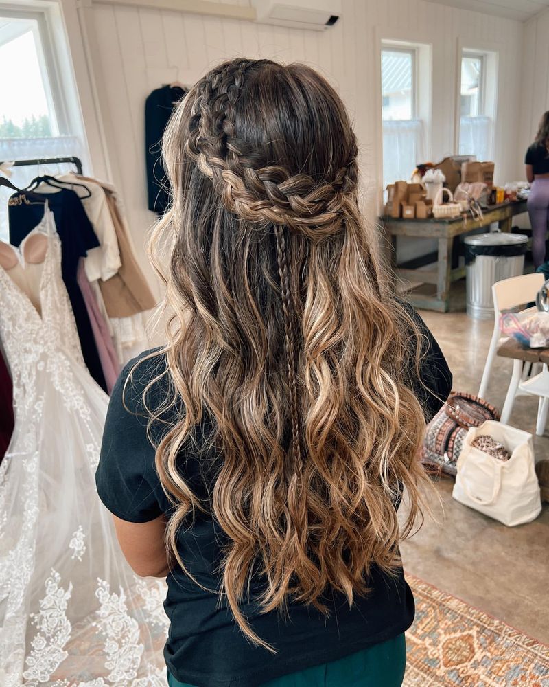 Half-Up Braided Crown