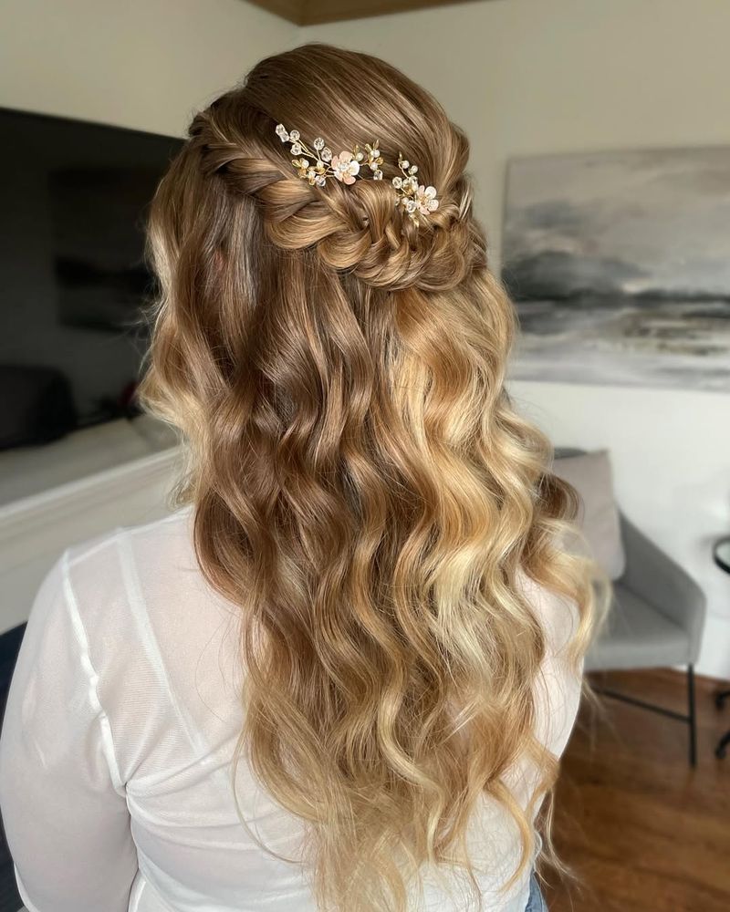 Half-Up Fishtail Braid