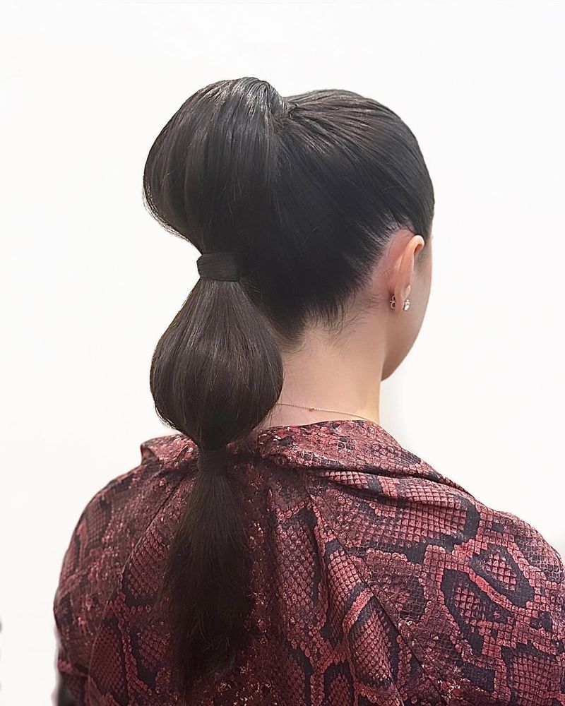 High Bubble Ponytail