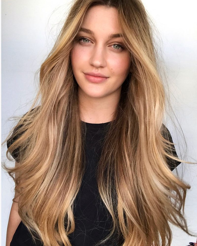 Honey Balayage Highlights