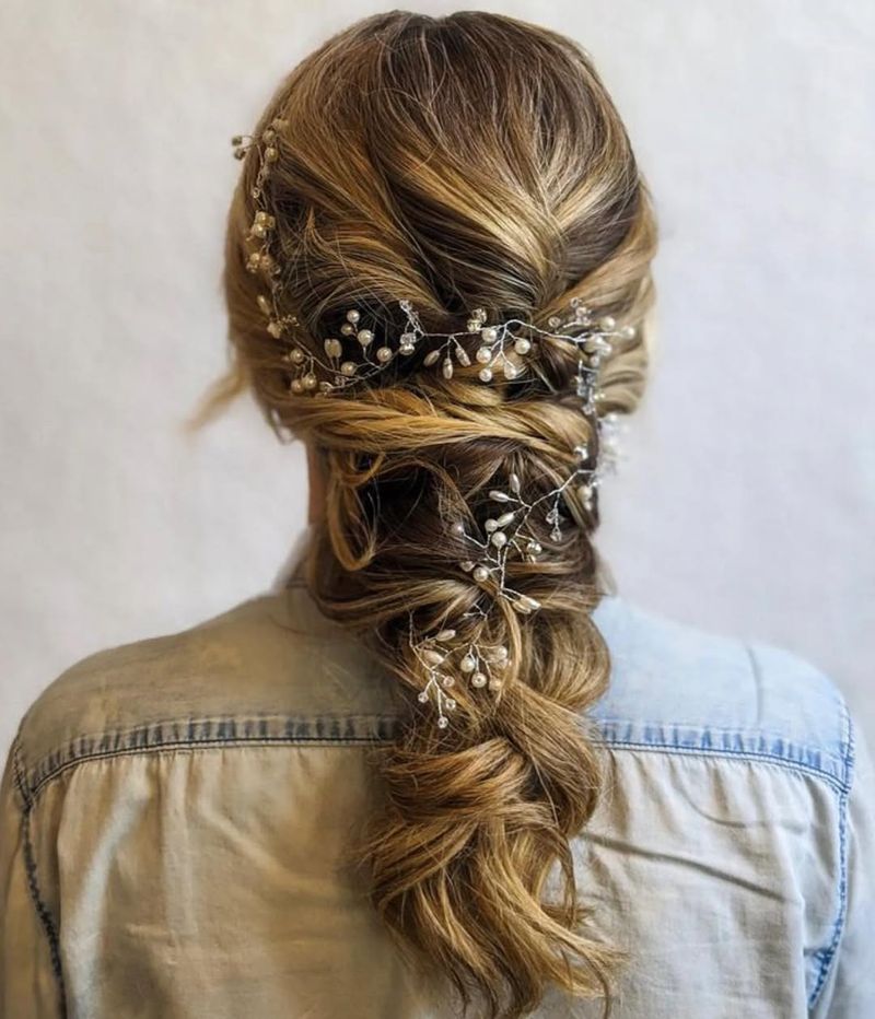 Boho Twisted Updo