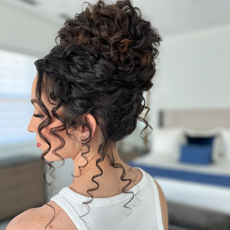 Intricate Updo with Curls