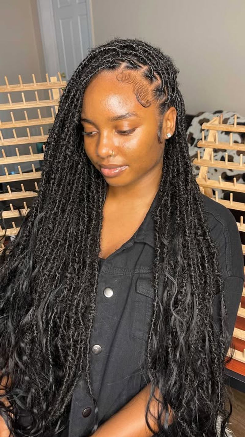 Tranças sem nó com Faux Locs