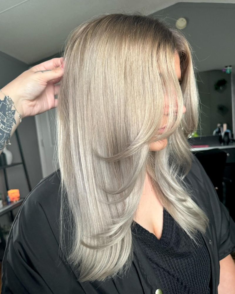 Blond cendré stratifié