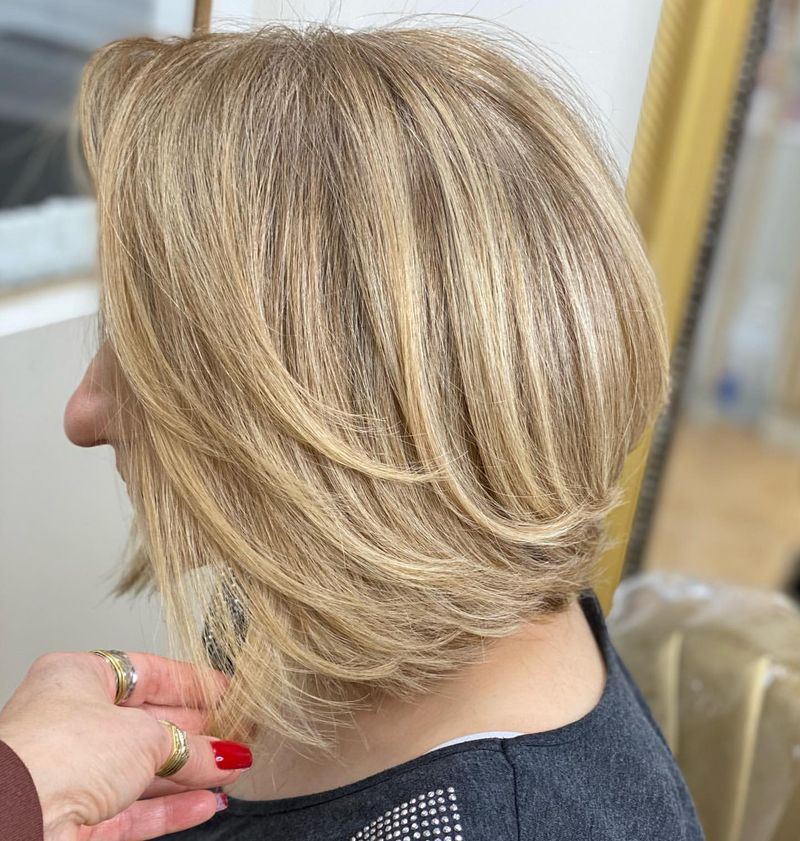 Layered Bob with Highlights