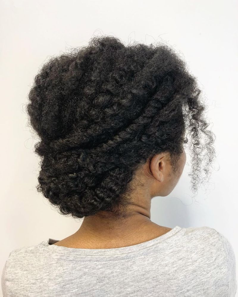 Layered Curly Bun