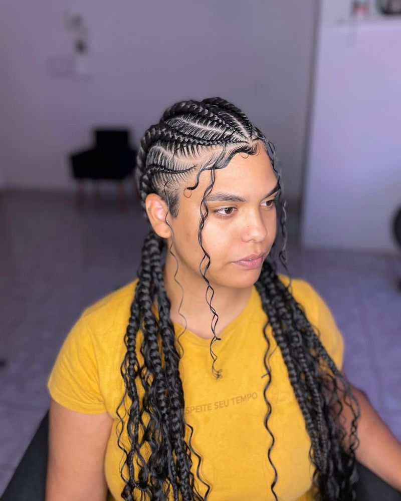 Layered Ghana Braids