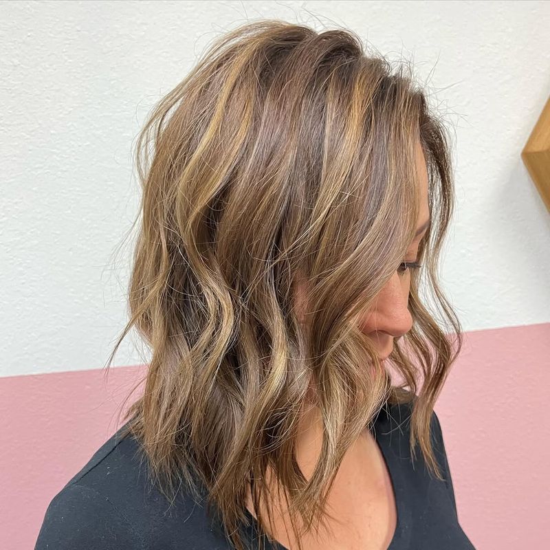 Layered Lob with Highlights