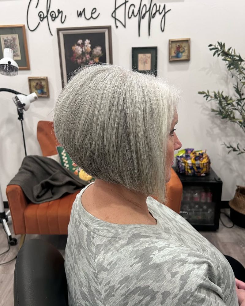 Elegante Bob A-Line Gris