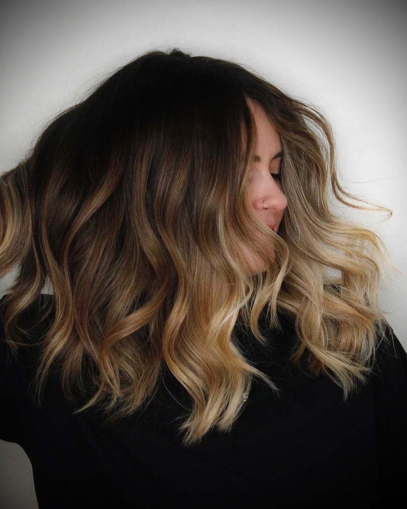 Lob met ombre uiteinden