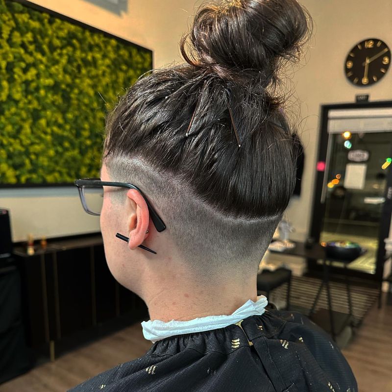 Long Hair with Subtle Undercut