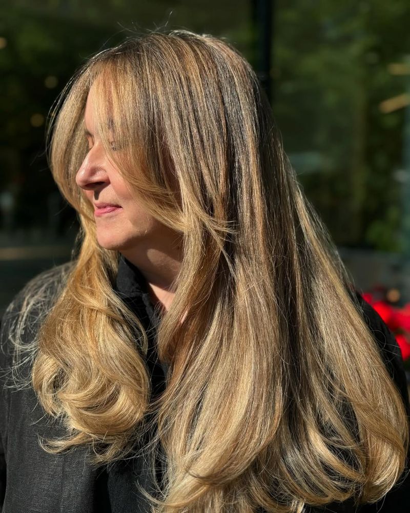 Largas capas con balayage