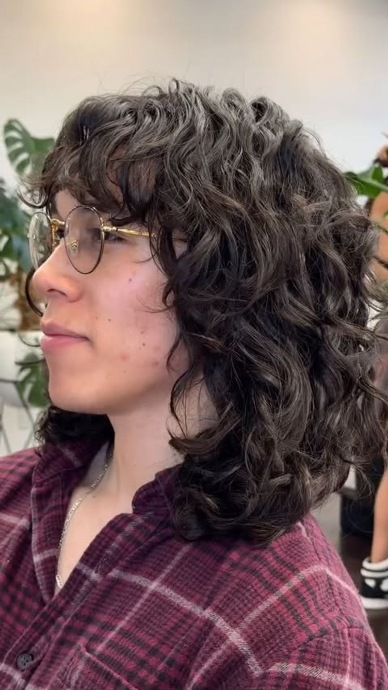 Long Layers with Natural Curls