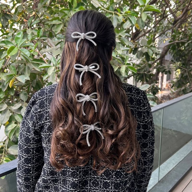 Loose Curls with Bow