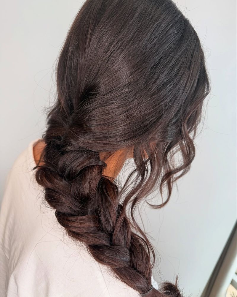 Trenza de espiga suelta