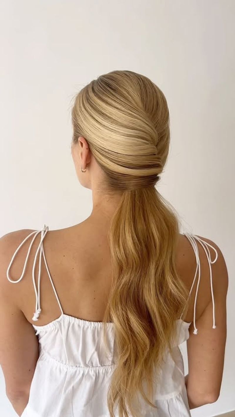 Low Twisted Ponytail