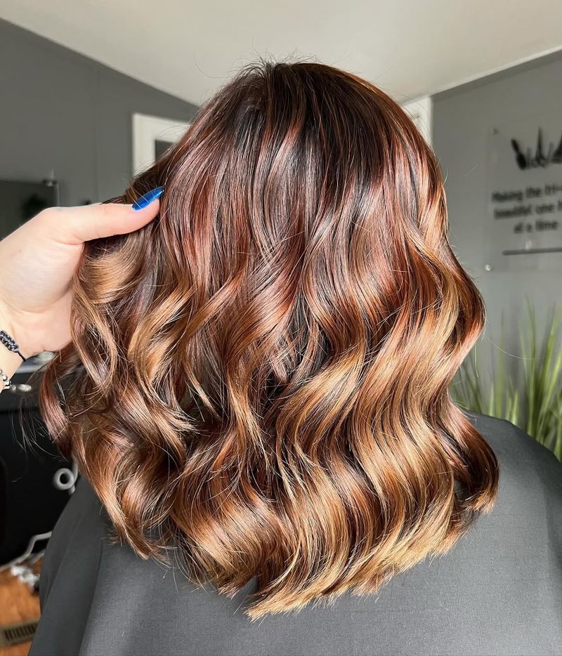 Balayage marrone acero