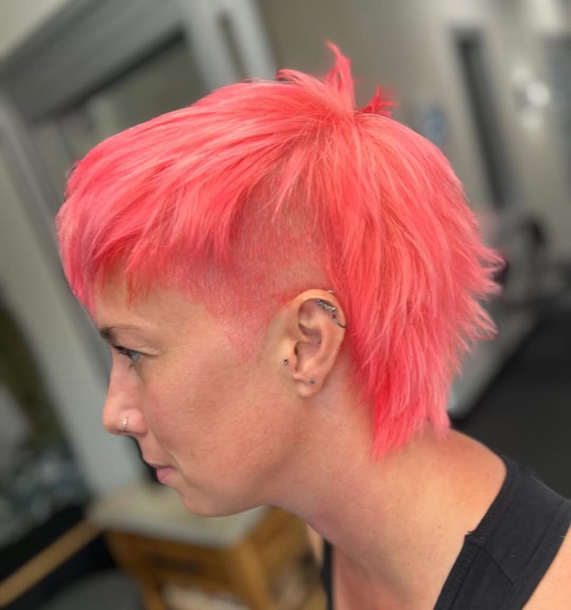 Neon Pixie Cut