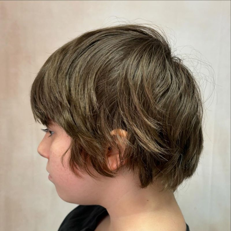 Pixie Bob met gestructureerde top