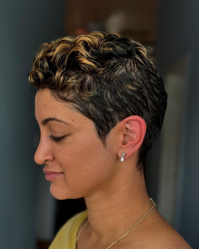 Pixie with Natural Curls