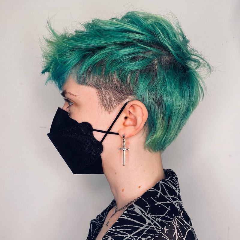 Pixie with Shaved Sides