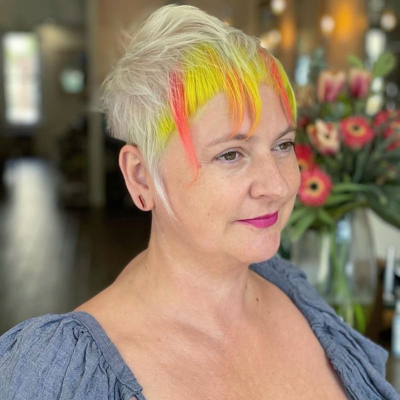 Pixie with Vibrant Highlights