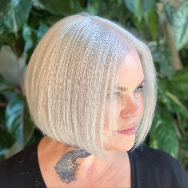 Platinum Blonde Bob