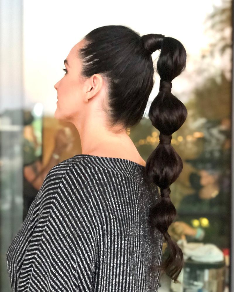 Playful Bubble Ponytail