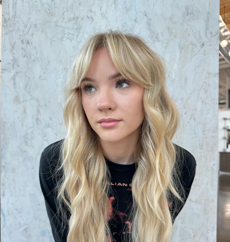 Romantic Bangs for Heart Faces