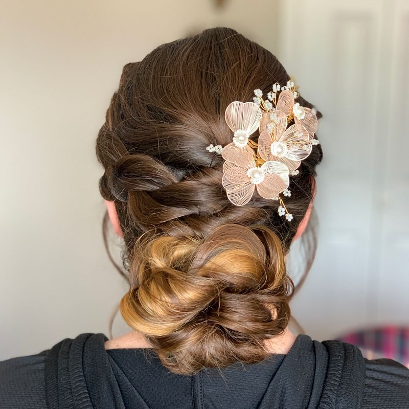 Romantic Floral Updo