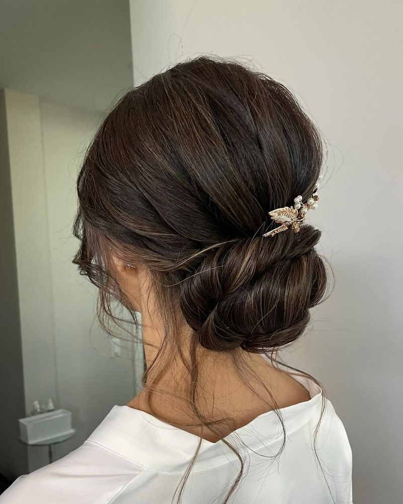 Updo romántico