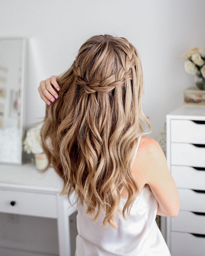 Romantic Waterfall Braid