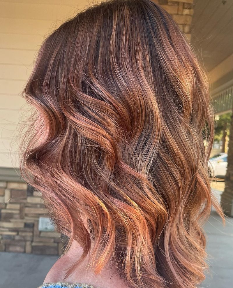 Rose Gold Waves