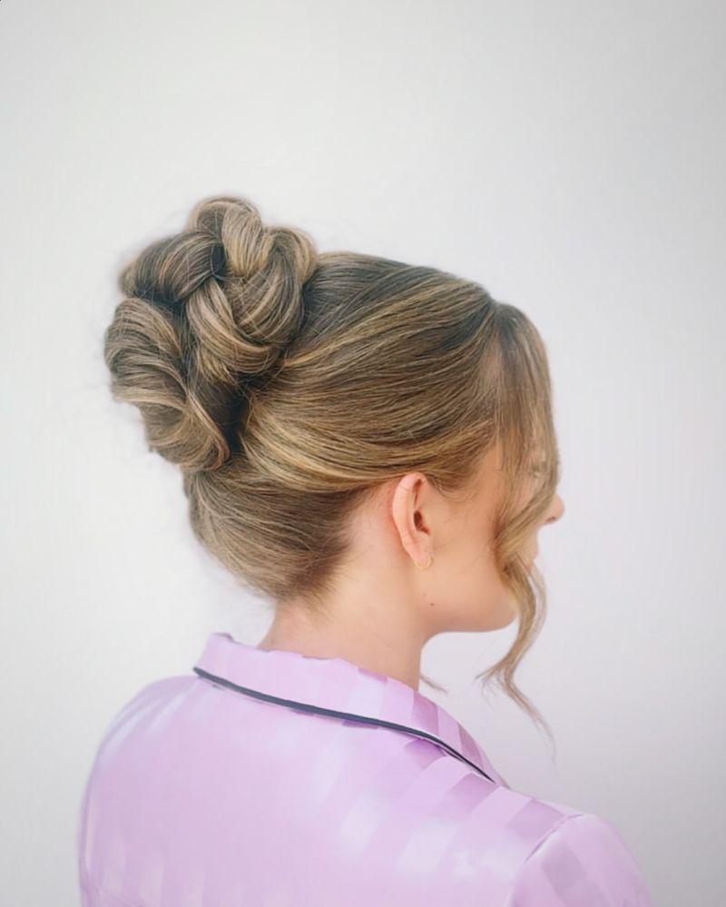 Chignon esculpido