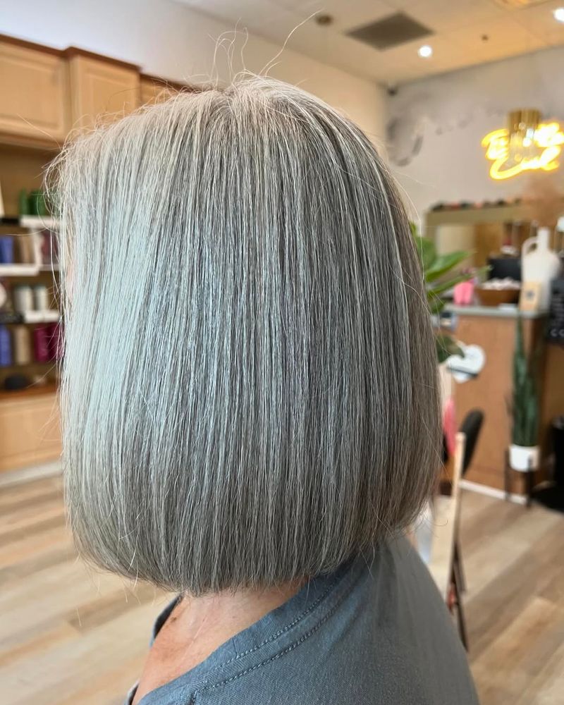 Sleek Silver Bob