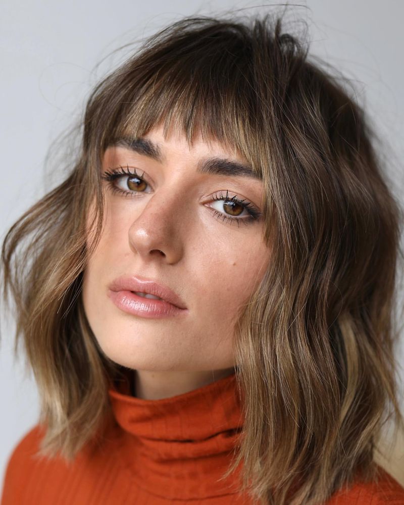 Short Textured Bangs