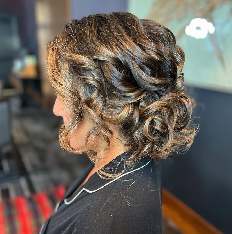 Side-Swept Curls