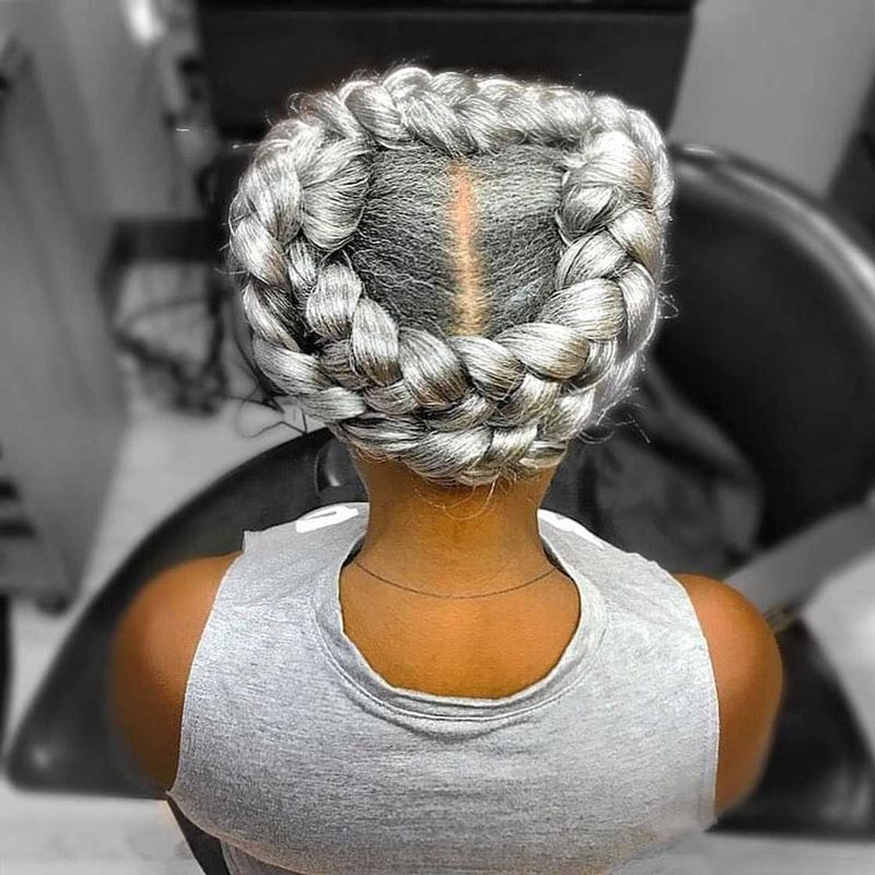 Silver Braided Crown