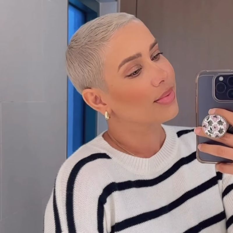 Silver Buzz Cut