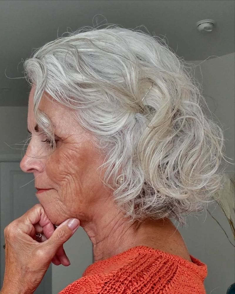 Silver Layered Waves