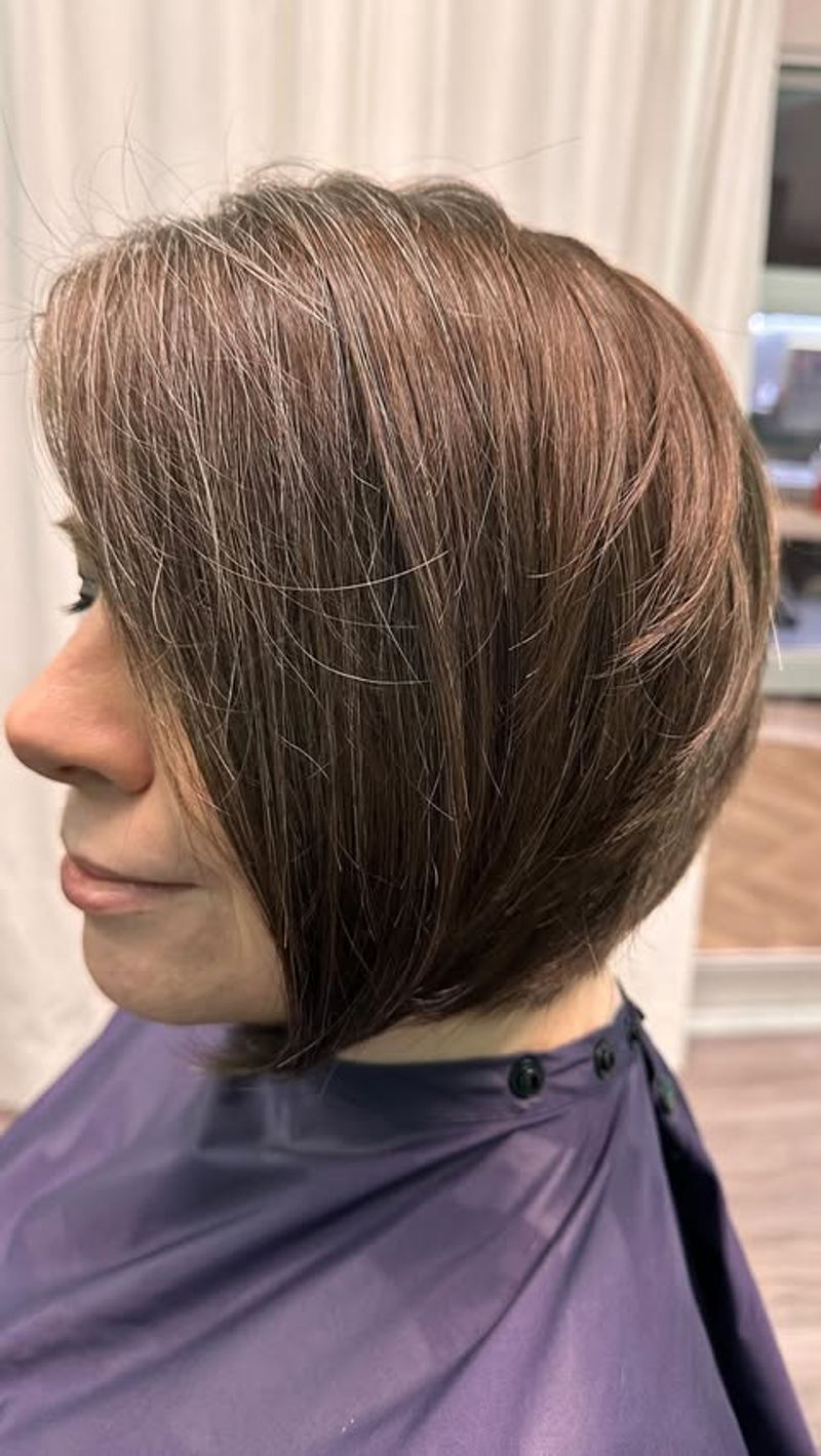 Sleek Asymmetrical Bob