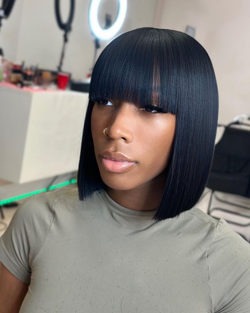 Sleek Blunt Bob