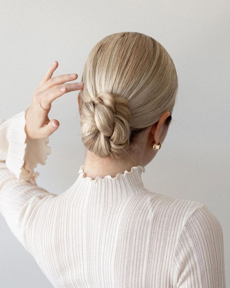 Chignon elegante con torsione