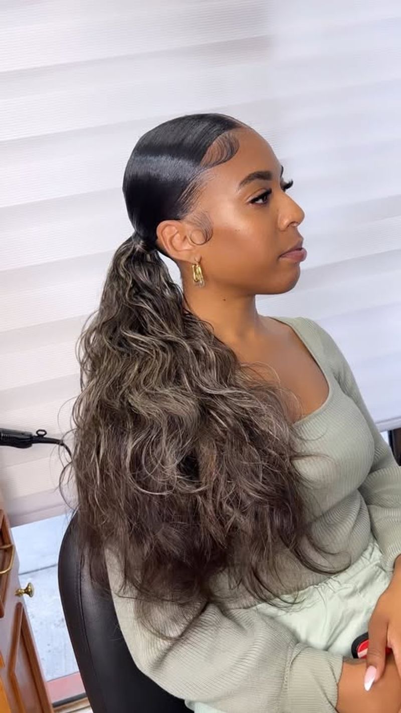 Sleek Low Ponytail