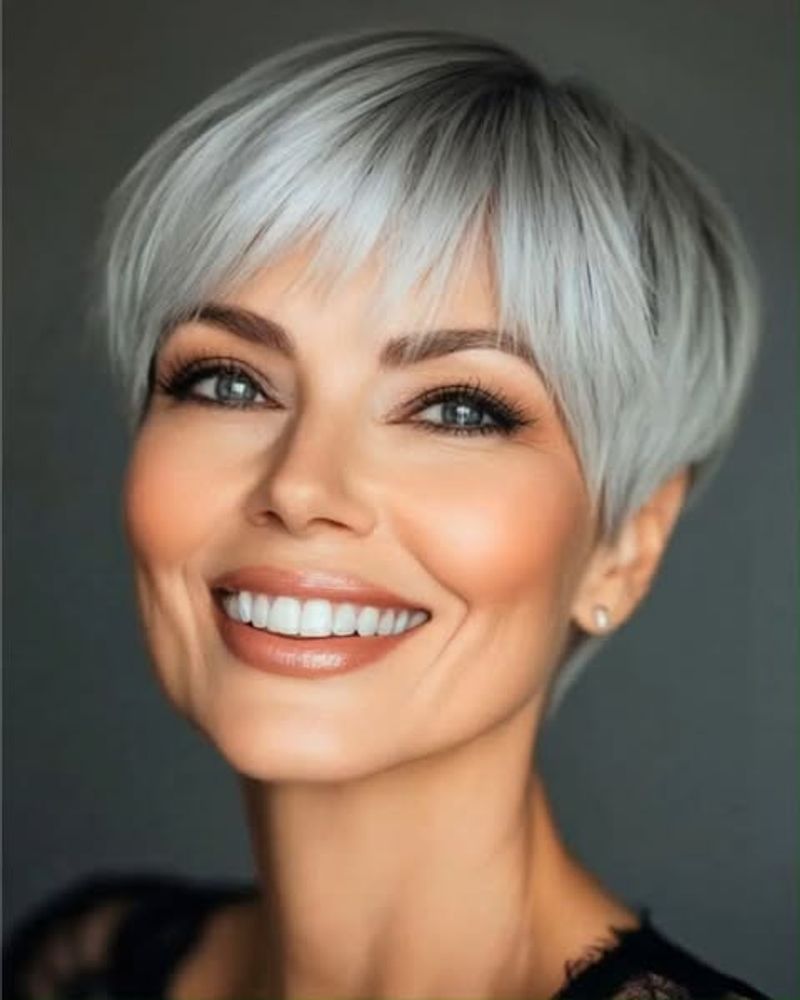 Sleek Silver Pixie