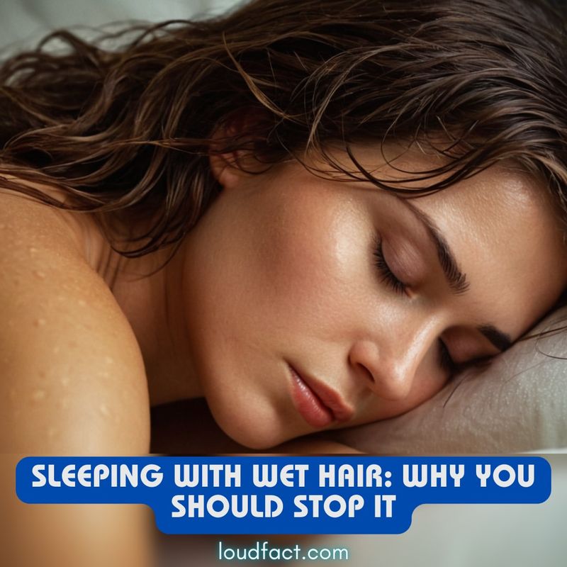 Sleeping with Wet Hair