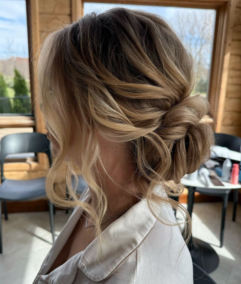 Soft Tousled Updo