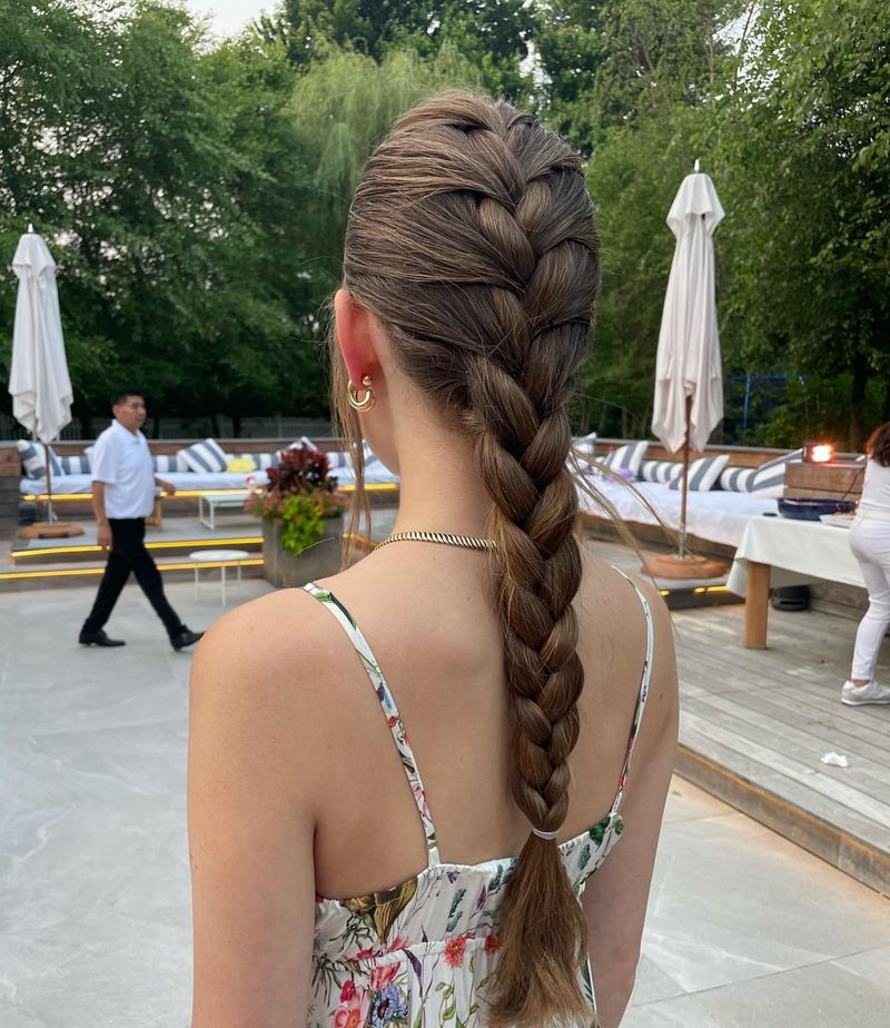 Trenza francesa sofisticada